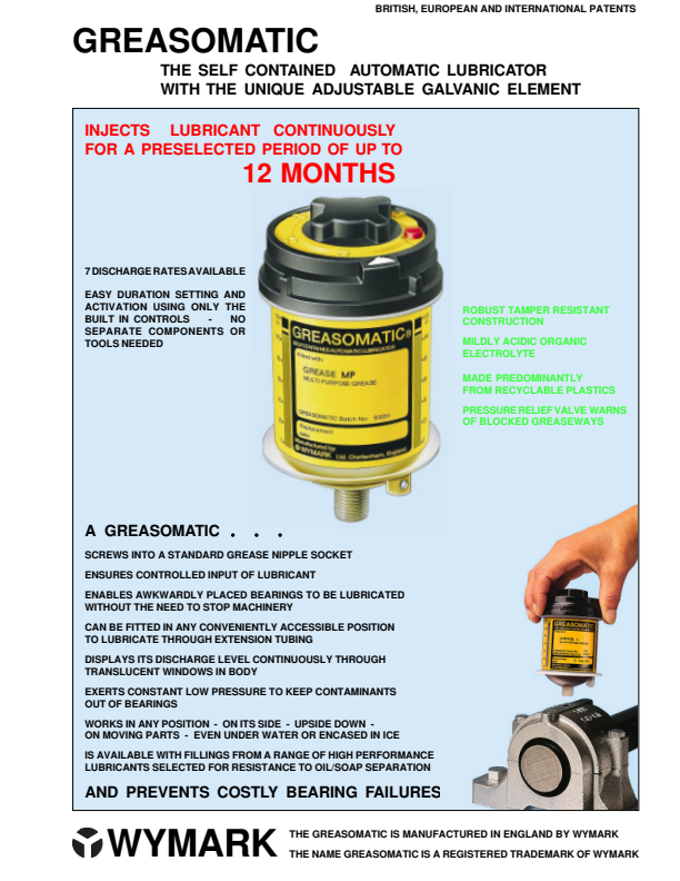 

Greasomatic engelsk manual

